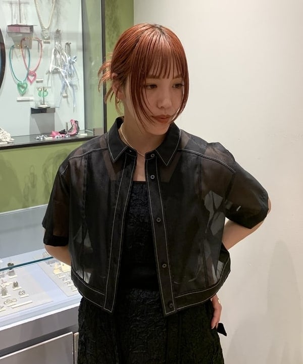 れいなさんの「BEAMS WOMEN｜Ray BEAMS / 配色ステッチ シアー シャツ」を使ったコーディネート