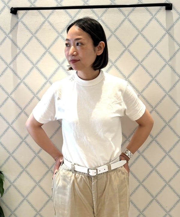 つぼさんの「BEAMS WOMEN｜ボーイ ベーシック Tシャツ」を使ったコーディネート