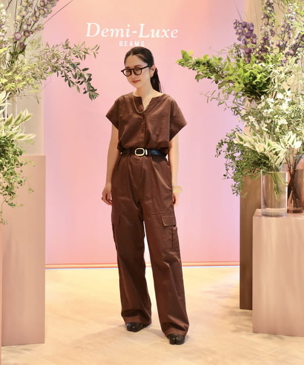 佐藤 美樹さんの「BEAMS WOMEN｜Devotion TWINS / コットン ショートスリーブ ジャンプスーツ」を使ったコーディネート