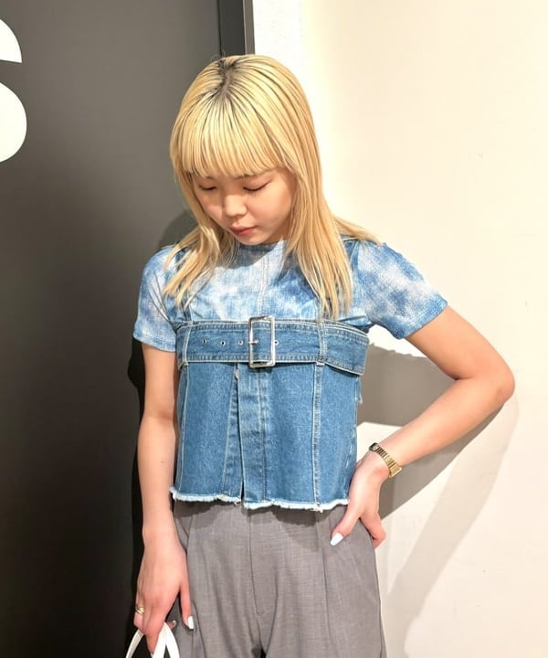 sakuraさんの「BEAMS WOMEN｜Ray BEAMS / デニム プリント Tシャツ」を使ったコーディネート