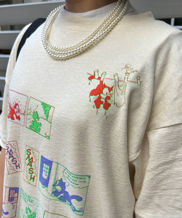 まつむさんの「BEAMS WOMEN｜BEAMS BOY / 樹脂 パール ロング ネックレス」を使ったコーディネート