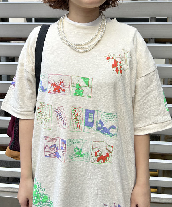 まつむさんの「BEAMS WOMEN｜BEAMS BOY / 樹脂 パール ロング ネックレス」を使ったコーディネート