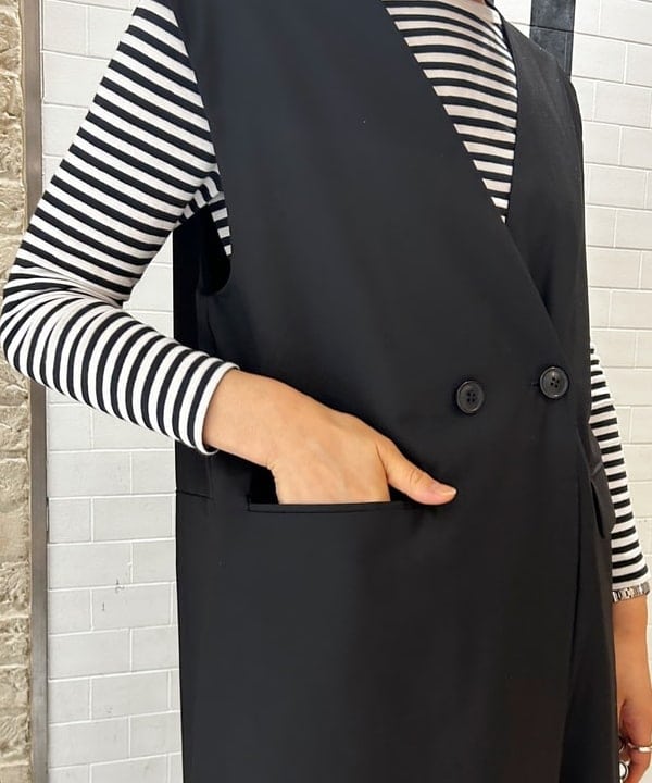川口 恵さんの「BEAMS WOMEN｜Le minor / マドモアゼル バックUネック カットソー」を使ったコーディネート
