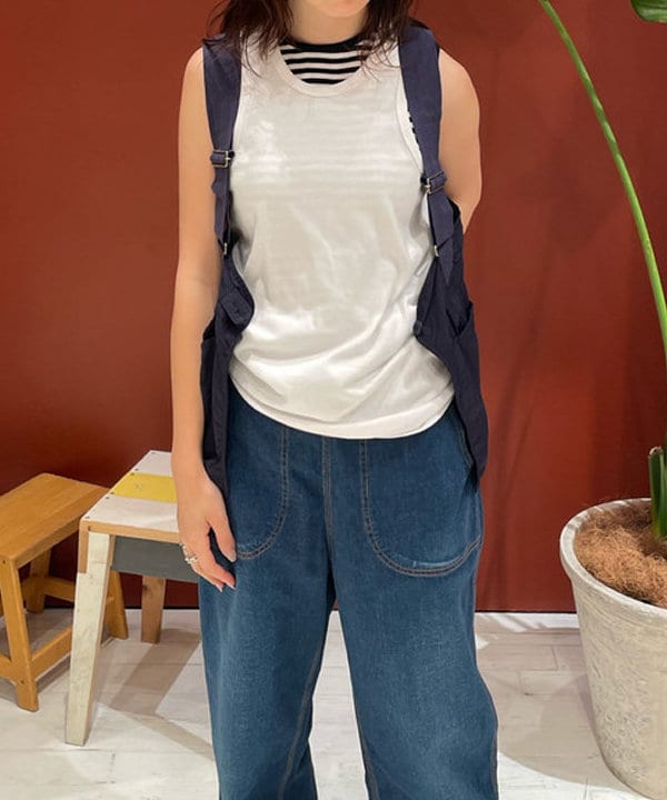 サカサイスズカさんの「BEAMS WOMEN｜BEAMS / ルーズ タンクトップ」を使ったコーディネート