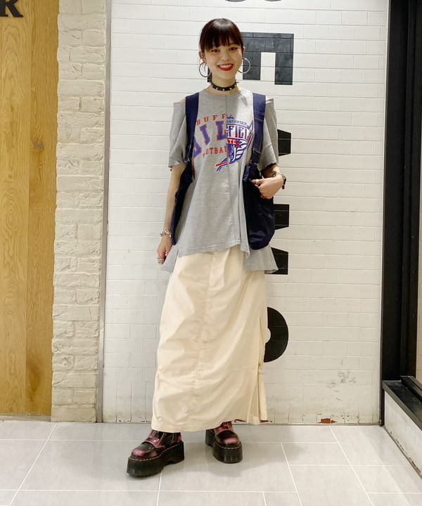りかちょび/岸本梨佳さんの「BEAMS WOMEN｜Ray BEAMS / メッシュ レイヤー ドロスト スカート」を使ったコーディネート