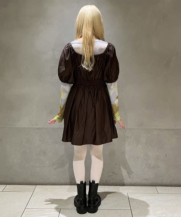 nodokaさんの「BEAMS WOMEN｜Devotion TWINS / コットンギャザー ショートドレス」を使ったコーディネート