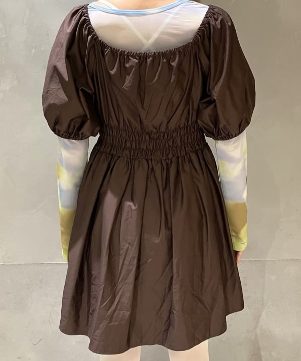 nodokaさんの「BEAMS WOMEN｜Devotion TWINS / コットンギャザー ショートドレス」を使ったコーディネート