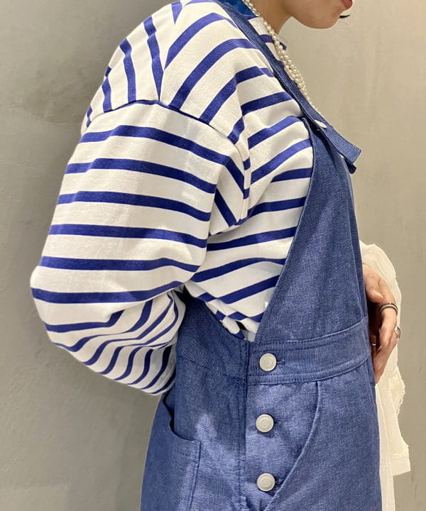 小原 もこさんの「BEAMS WOMEN｜BEAMS BOY / 樹脂 パール ロング ネックレス」を使ったコーディネート