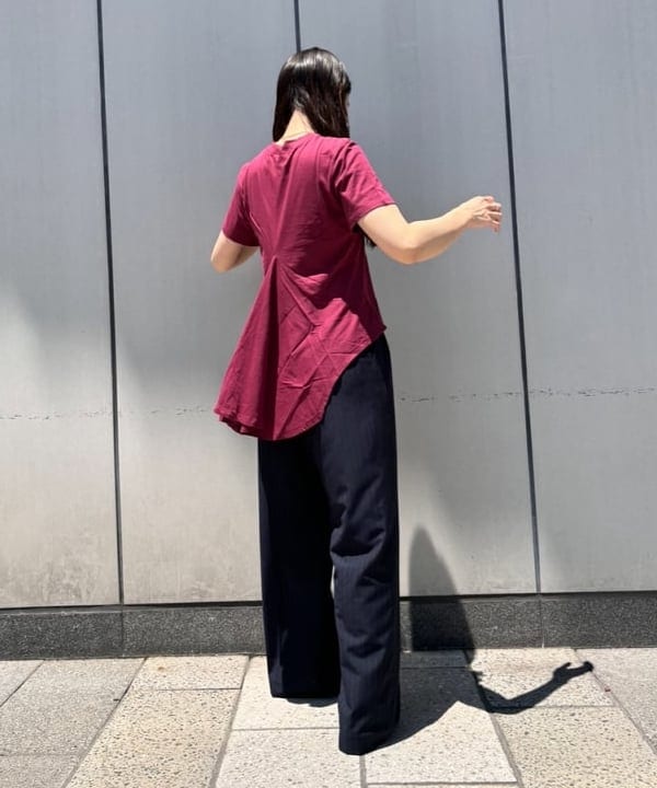 ちりこさんの「BEAMS WOMEN｜ピンストライプ ストライプ 2タック パンツ」を使ったコーディネート