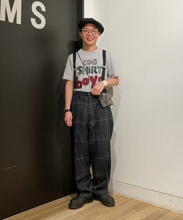 土田 達也さんの「BEAMS WOMEN｜BEAMS PLUS / スエード バイザー リネン キャスケット」を使ったコーディネート