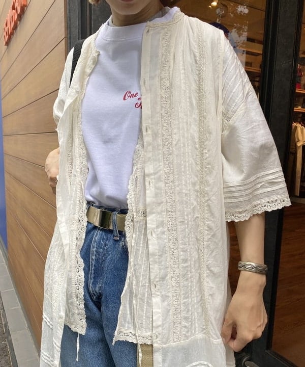 Kaoru Sakumaさんの「BEAMS WOMEN｜BEAMS BOY / ヴィンテージ レース ピンタック」を使ったコーディネート