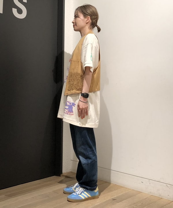 おはぎ(萩原)さんの「BEAMS WOMEN｜ボーイ ベーシック Tシャツ」を使ったコーディネート