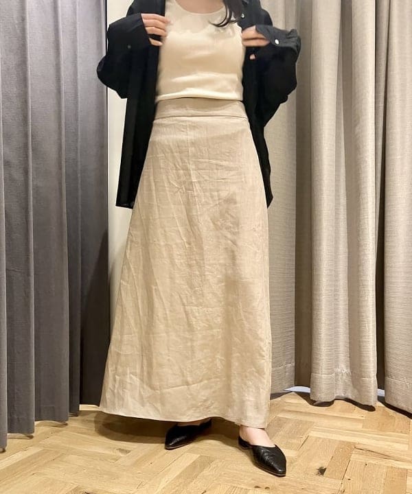 りえさんの「BEAMS WOMEN｜Demi-Luxe BEAMS /  KHADI オーバーシャツ」を使ったコーディネート