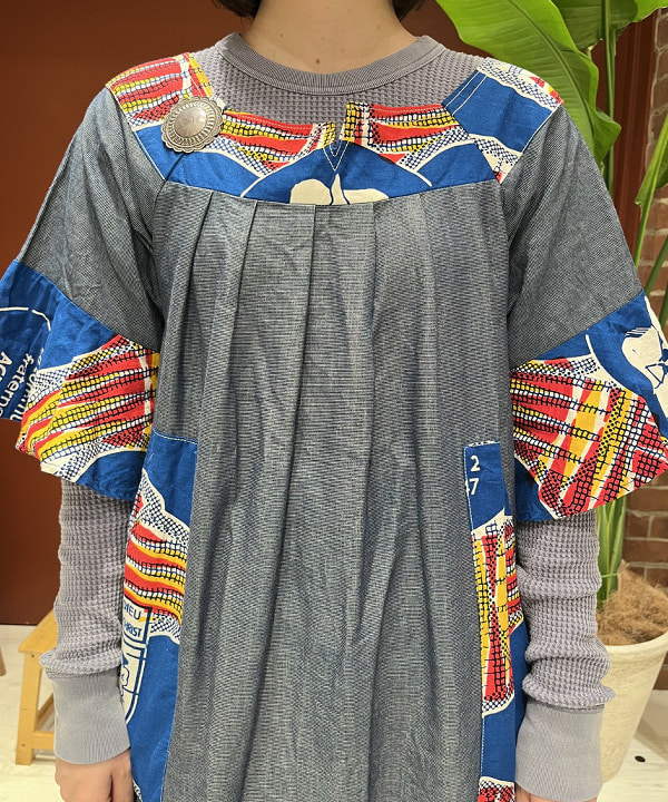 クロサワさんの「BEAMS WOMEN｜コットン サーマル クルーネック ロングスリーブ Tシャツ」を使ったコーディネート