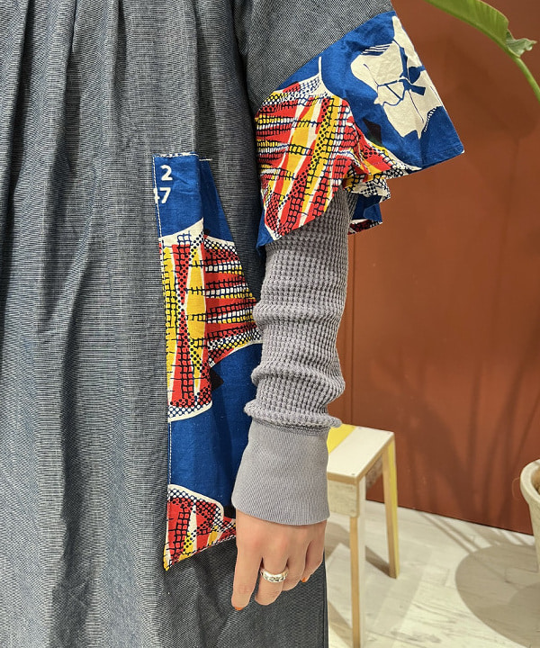 クロサワさんの「BEAMS WOMEN｜コットン サーマル クルーネック ロングスリーブ Tシャツ」を使ったコーディネート