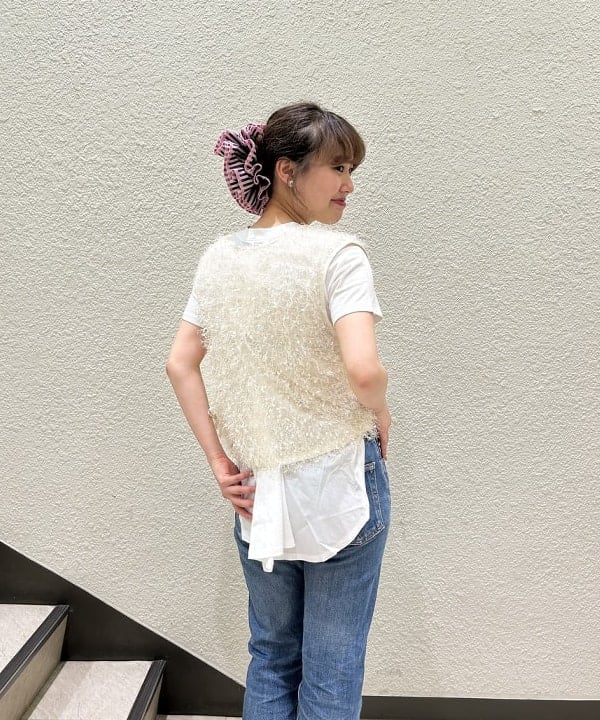 渡邊 舞さんの「BEAMS WOMEN｜Ray BEAMS / フリンジ 2Way ノースリーブ トップス」を使ったコーディネート