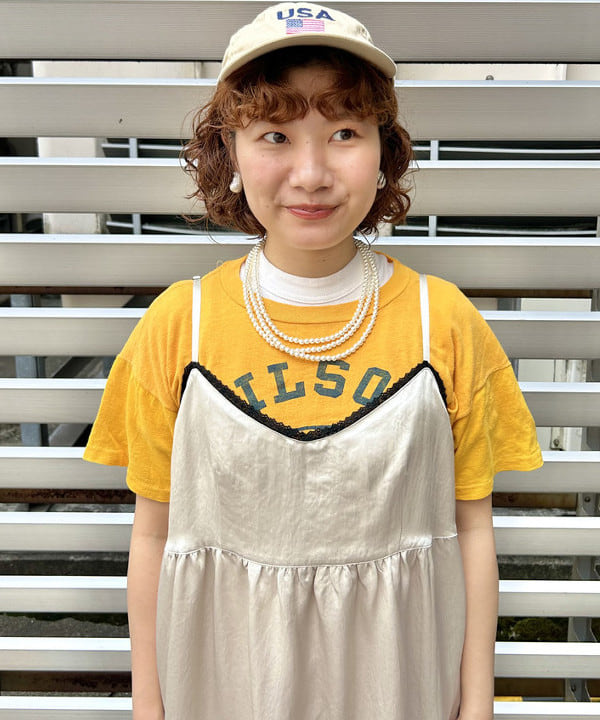 まつむさんの「BEAMS WOMEN｜ボーイ ベーシック Tシャツ」を使ったコーディネート