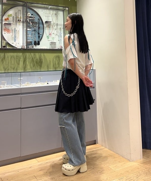 ayaneさんの「BEAMS WOMEN｜FACETASM &times; Ray BEAMS / 別注 Ribbon Tシャツ」を使ったコーディネート