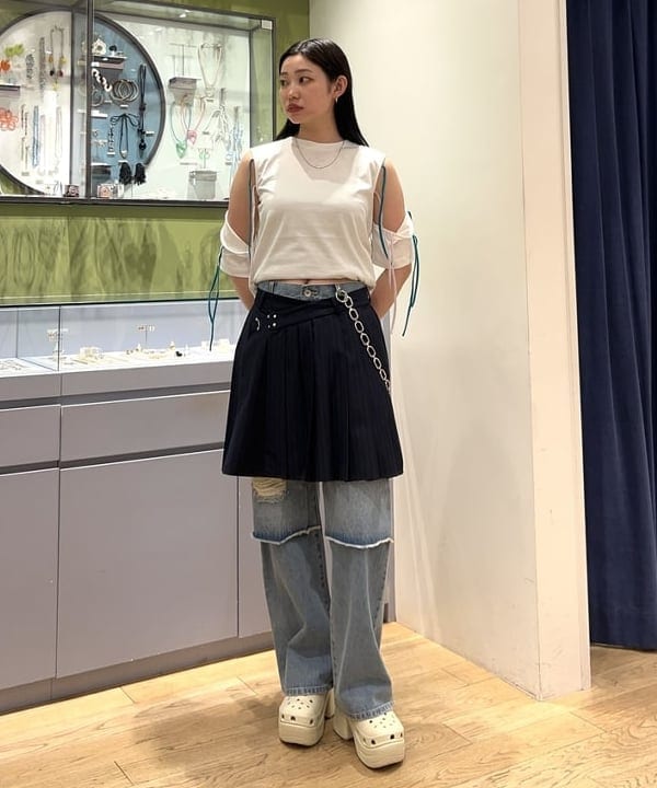 ayaneさんの「BEAMS WOMEN｜FACETASM &times; Ray BEAMS / 別注 Ribbon Tシャツ」を使ったコーディネート