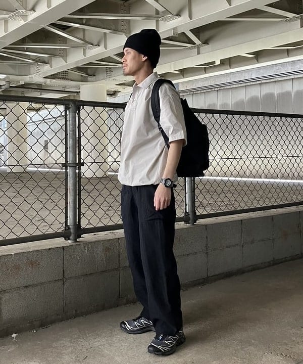 ホサカさんの「BEAMS WOMEN｜SLOW_NY_RUCK」を使ったコーディネート