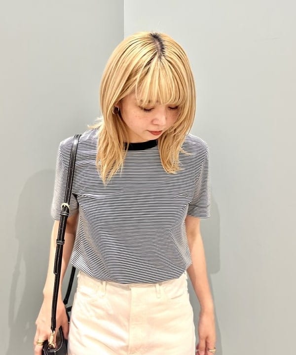 篠崎 香月さんの「BEAMS WOMEN｜SLOANE / コットン天竺  Tシャツ」を使ったコーディネート