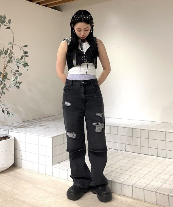 ayaneさんの「BEAMS WOMEN｜noeyedia × Ray BEAMS / サングラス "NE451"」を使ったコーディネート