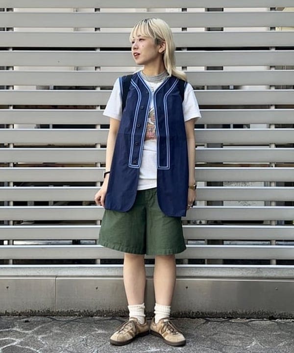 ナツハさんの「BEAMS WOMEN｜ボーイ ベーシック Tシャツ」を使ったコーディネート