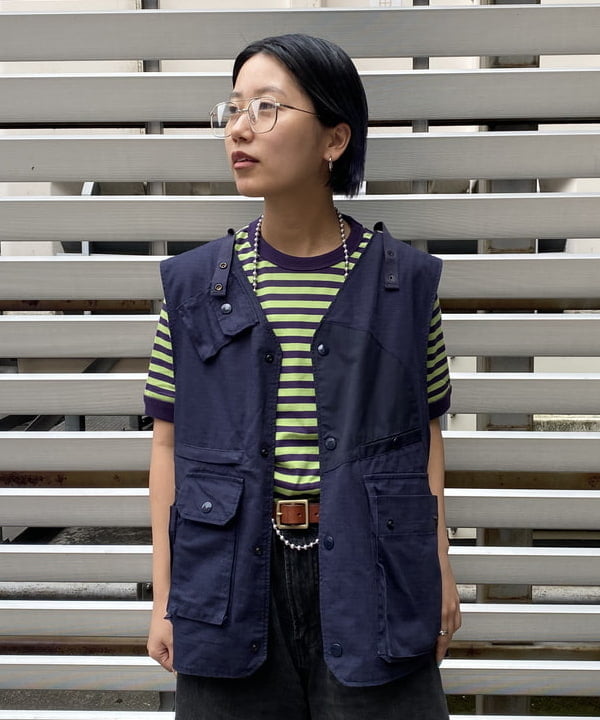 オカモト ミサキさんの「BEAMS WOMEN｜BEAMS BOY / ミリタリー リブ ロングソックス」を使ったコーディネート