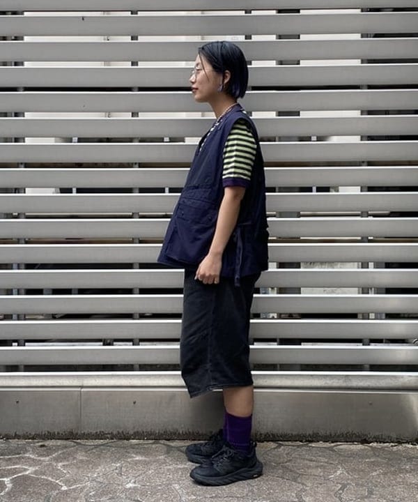 オカモト ミサキさんの「BEAMS WOMEN｜BEAMS BOY / ミリタリー リブ ロングソックス」を使ったコーディネート
