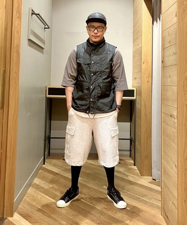 くりちゃんさんの「BEAMS WOMEN｜スウェット カーゴ ショートパンツ」を使ったコーディネート