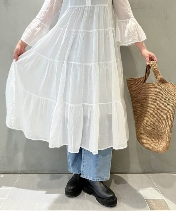 CHIHIROさんの「BEAMS WOMEN｜Ray BEAMS / ダメージ デニム パンツ」を使ったコーディネート