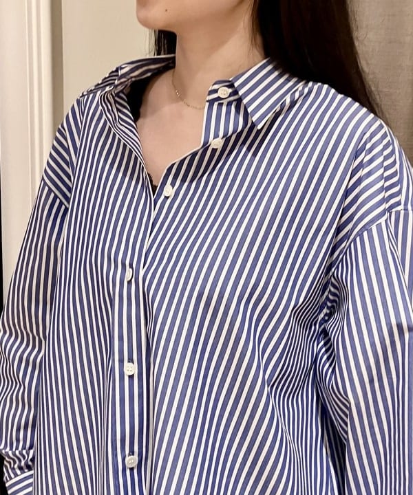 りえさんの「BEAMS WOMEN｜Demi-Luxe BEAMS / ピンタック ジャージー パンツ」を使ったコーディネート