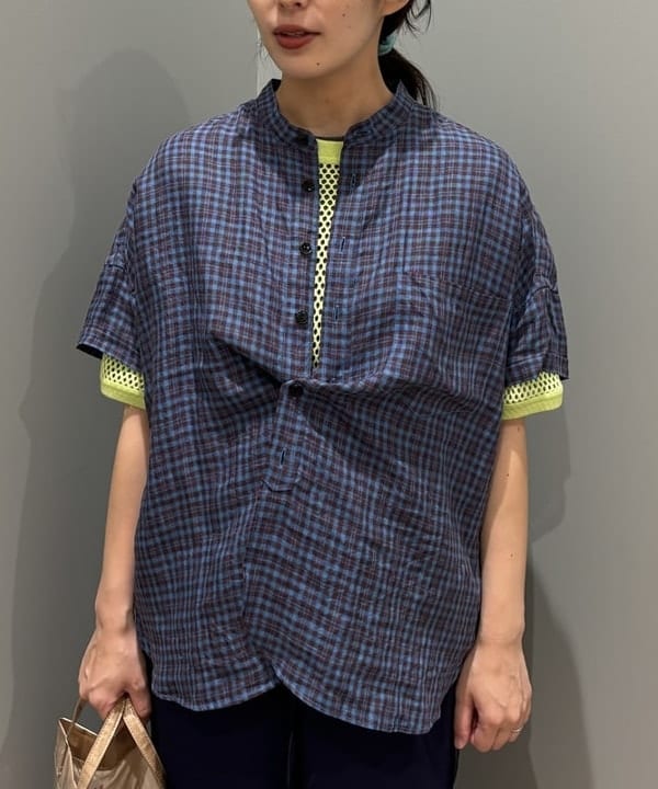 サワイさんの「BEAMS WOMEN｜BEAMS BOY / メッシュ リンガー ショートスリーブ Tシャツ」を使ったコーディネート