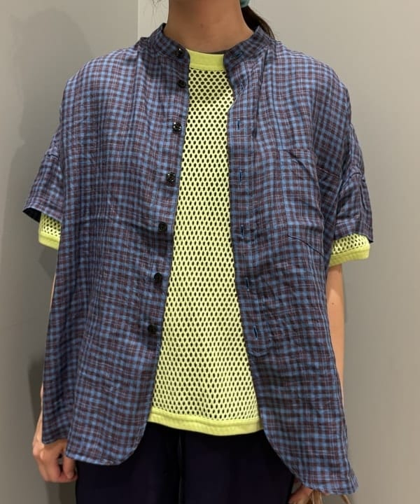 サワイさんの「BEAMS WOMEN｜BEAMS BOY / メッシュ リンガー ショートスリーブ Tシャツ」を使ったコーディネート