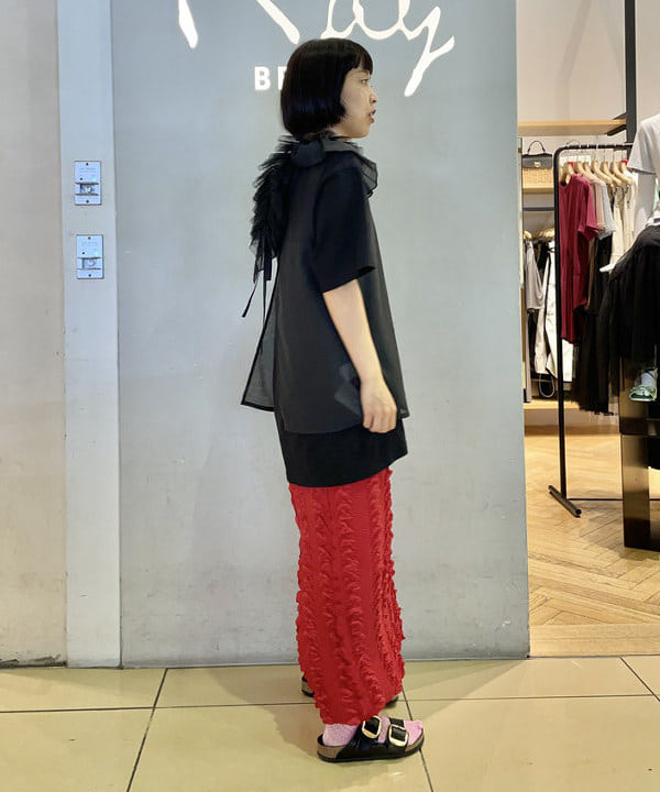 キホさんの「BEAMS WOMEN｜Ray BEAMS / ホワイト レース チョーカー」を使ったコーディネート