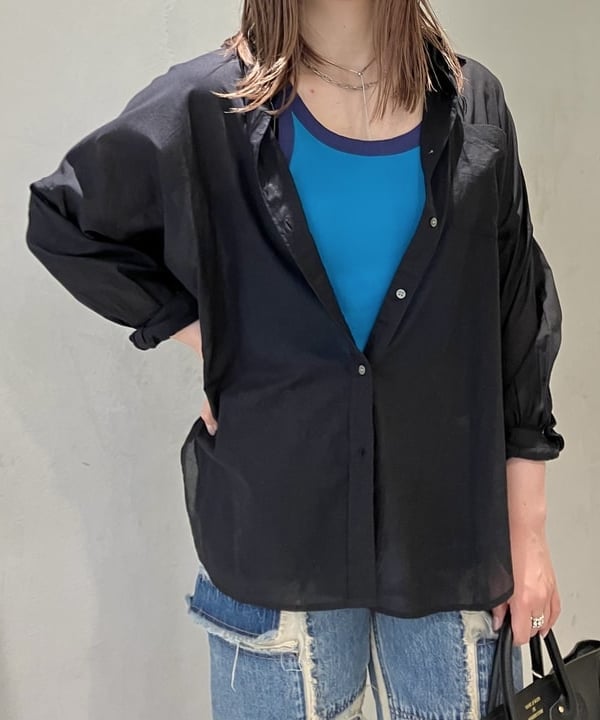 CHIHIROさんの「BEAMS WOMEN｜Demi-Luxe BEAMS /  KHADI オーバーシャツ」を使ったコーディネート