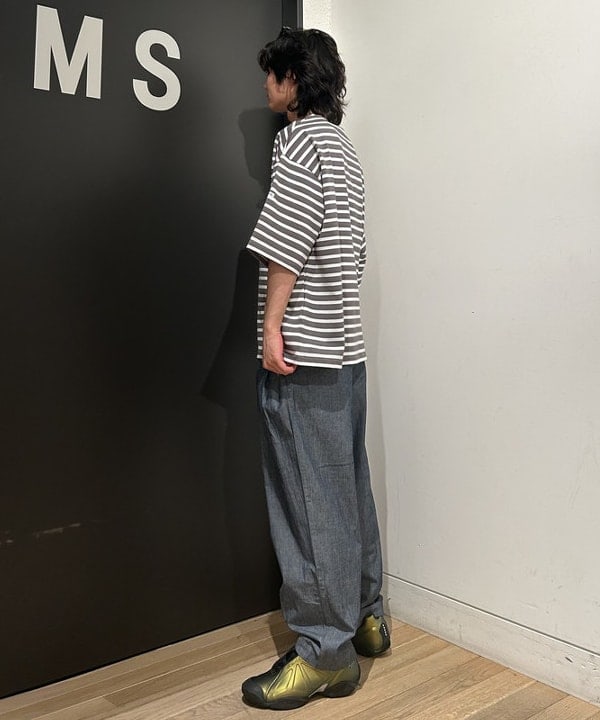 佐藤 大斗さんの「BEAMS WOMEN｜ORCIVAL / ワイドボディー ボートネック ショートスリーブ プルオーバー」を使ったコーディネート