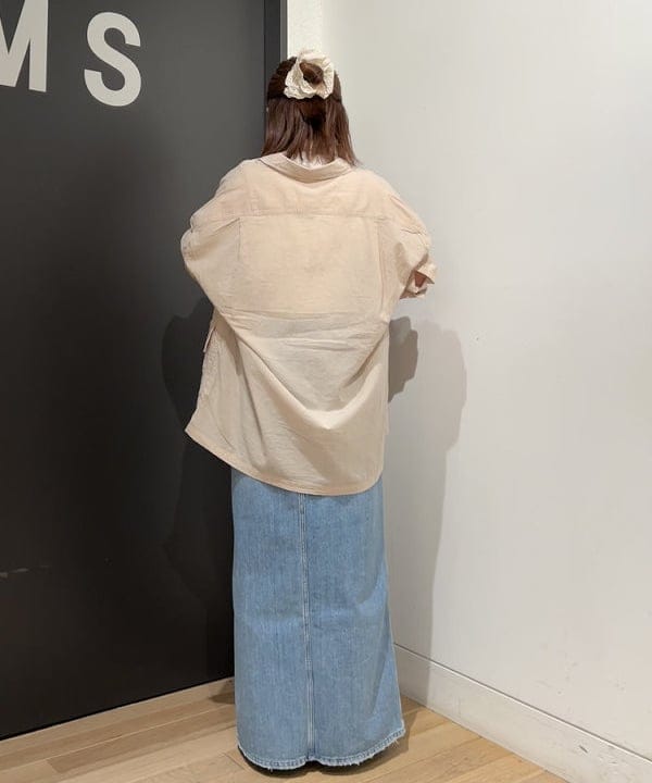 安藤 菜央さんの「BEAMS WOMEN｜ボーイ ベーシック Tシャツ」を使ったコーディネート