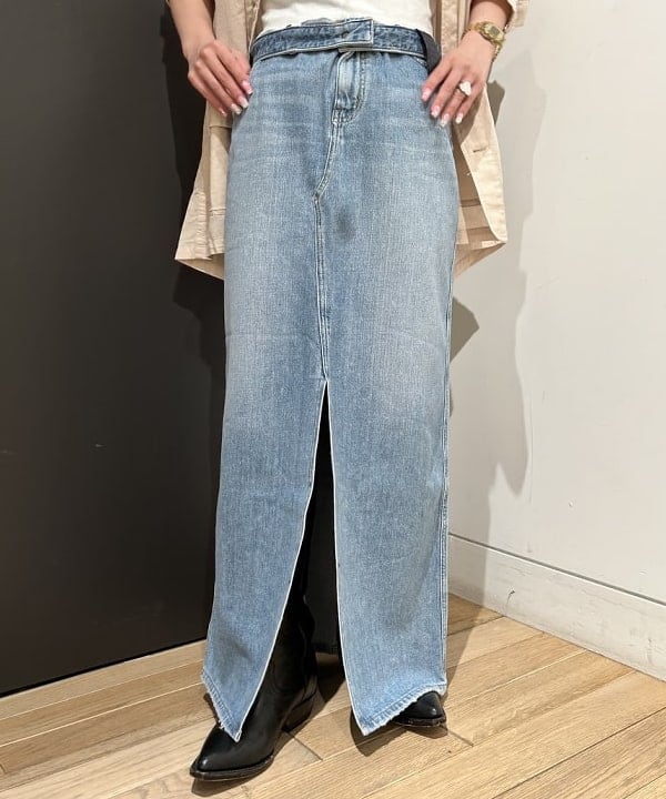 安藤 菜央さんの「BEAMS WOMEN｜ボーイ ベーシック Tシャツ」を使ったコーディネート