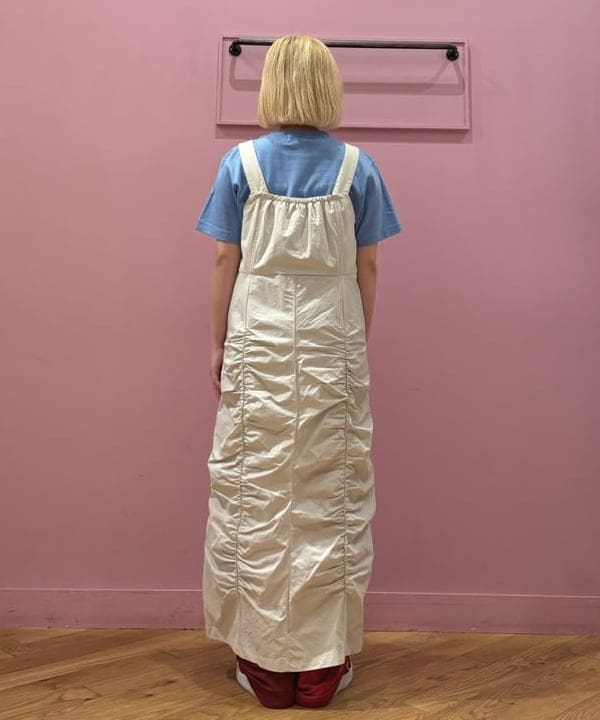 ここあさんの「BEAMS WOMEN｜Ray BEAMS / ギャザー ジップ サロペット ワンピース」を使ったコーディネート