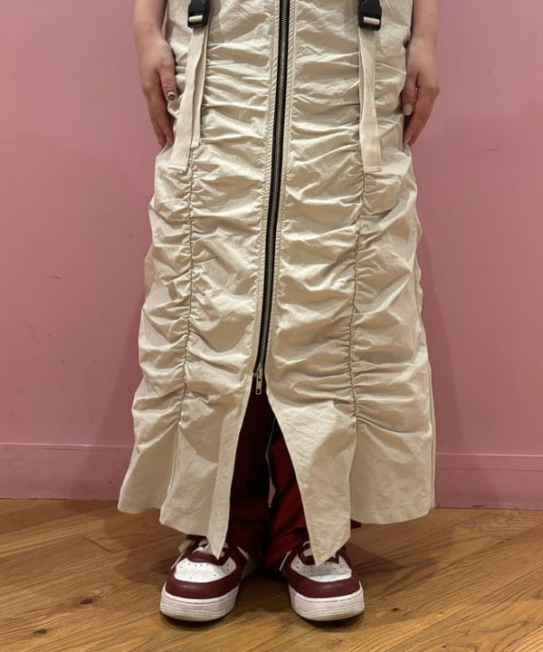 ここあさんの「BEAMS WOMEN｜Ray BEAMS / ギャザー ジップ サロペット ワンピース」を使ったコーディネート