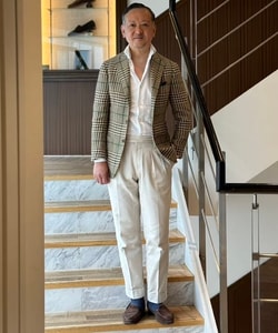 BEAMS F(ビームスF)【別注】Stile Latino / FAUSTO リネン BEAMS F(ビームスF)【別注】Stile Latino / FAUSTO リネン