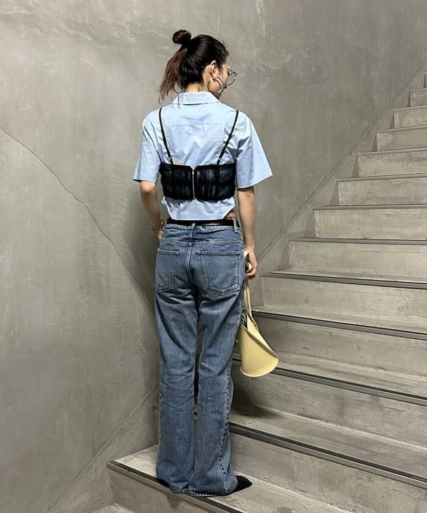 ササキさんの「BEAMS WOMEN｜ティアドロップ 眼鏡」を使ったコーディネート