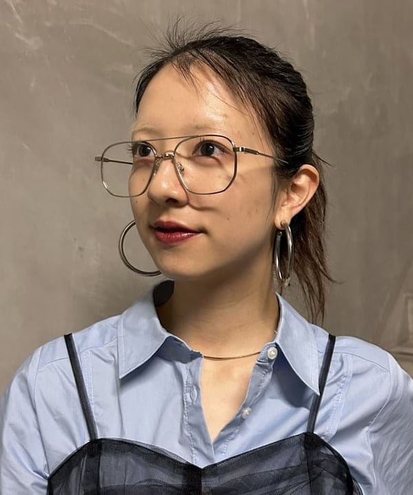 ササキさんの「BEAMS WOMEN｜ティアドロップ 眼鏡」を使ったコーディネート