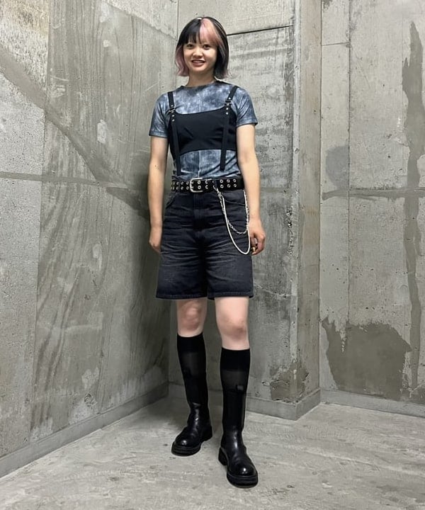 前田 優衣さんの「BEAMS WOMEN｜Ray BEAMS / デニム プリント Tシャツ」を使ったコーディネート