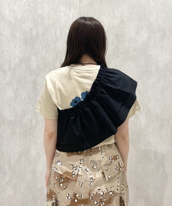 田中 里実さんの「BEAMS WOMEN｜Ray BEAMS / フリル ギャザー つけ襟 ブラウス」を使ったコーディネート