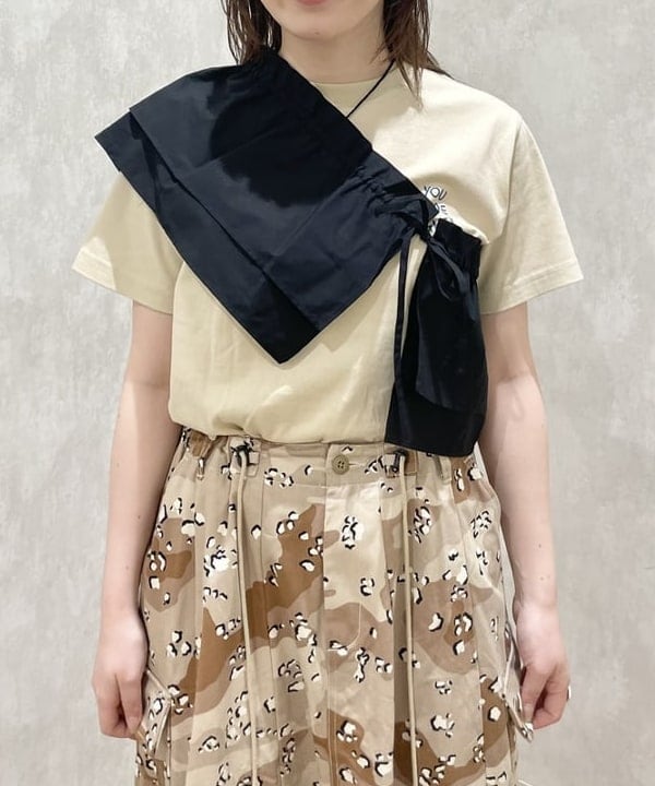 田中 里実さんの「BEAMS WOMEN｜Ray BEAMS / フリル ギャザー つけ襟 ブラウス」を使ったコーディネート