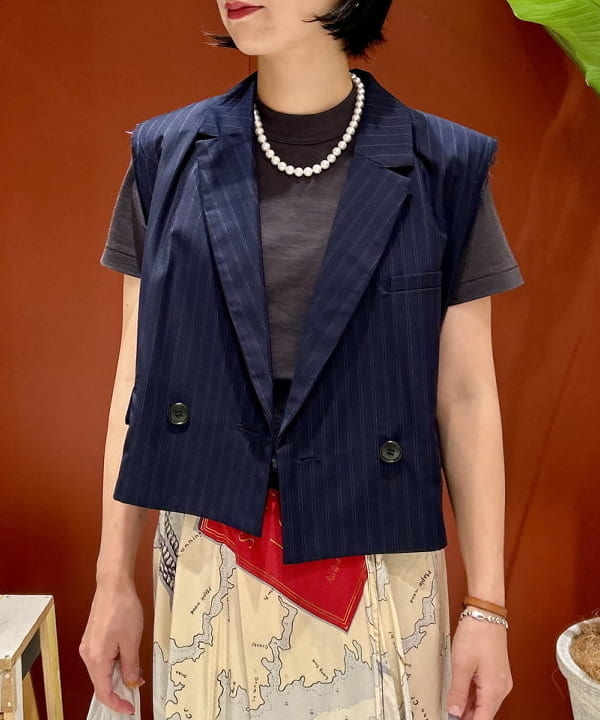 marieさんの「BEAMS WOMEN｜ボーイ ベーシック Tシャツ」を使ったコーディネート