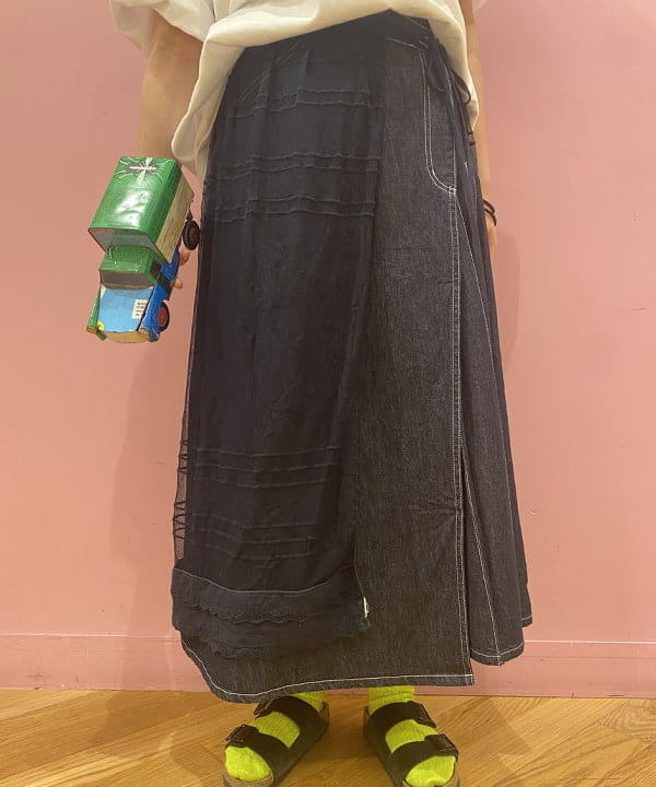 晶さんの「BEAMS WOMEN｜ラップ プリーツ スカート」を使ったコーディネート