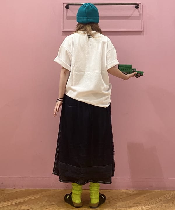 晶さんの「BEAMS WOMEN｜ラップ プリーツ スカート」を使ったコーディネート